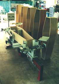 Photo of a coffin assembly press